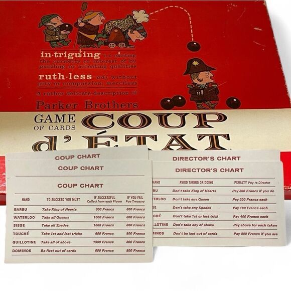 Vintage Coup d’ Etat Game of Cards Parker Brothers Parker Brothers INCOMPLETE - Picture 13 of 16